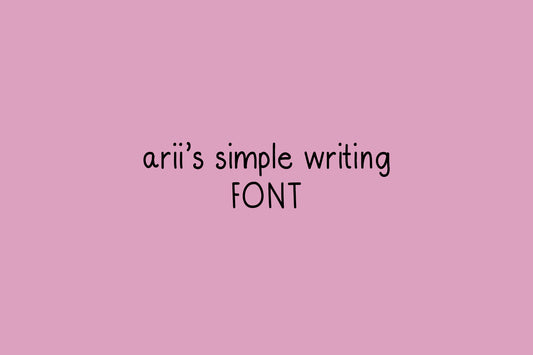 Ariiready Nails Simple Font