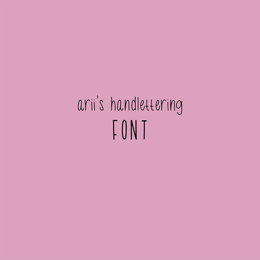 Ariiready Nails Handlettering Font